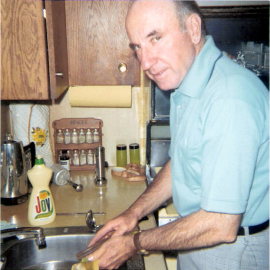 Judge William Walsh in the family kitchen in the early 1970s. Courtesy Katherine Bautze