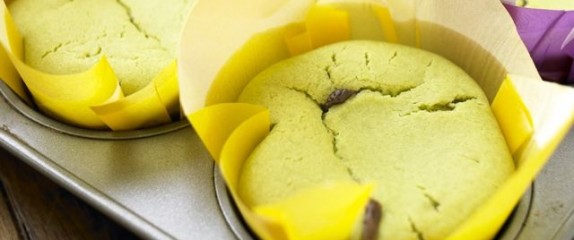 Japanese American Matcha Mochi Cupcakes